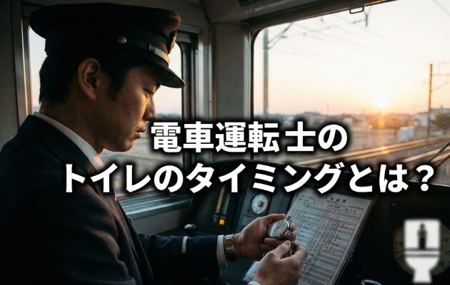 電車の運転士のトイレ事情とは?元電車運転士が体験談をもとにトレイのタイミングや体調管理方法を解説。