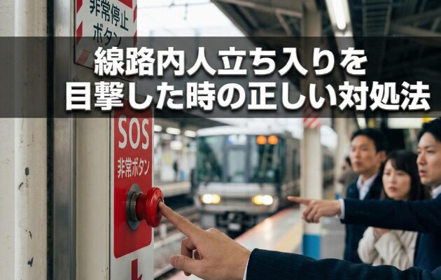 線路内人立ち入りとは、「線路内に人がいる状態」を意味する鉄道用語です。元電車運転士が具体的な事例や罰則・賠償・対応方法を解説。