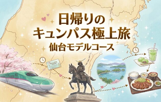 【キュンパス仙台モデルコース】元鉄道員が教える「日帰りの極上旅」を大公開