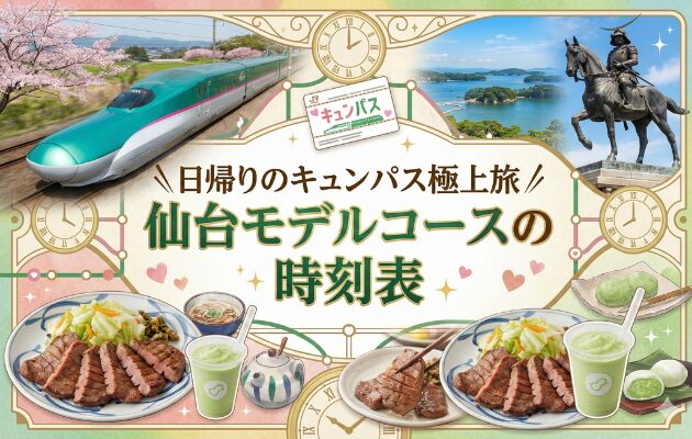 【キュンパス仙台モデルコース】元鉄道員が教える「日帰りの極上旅」を大公開