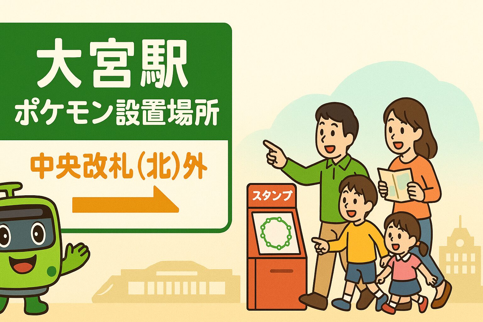 JR East Pokémon Mega Stamp Rally 2025 Omiya Station