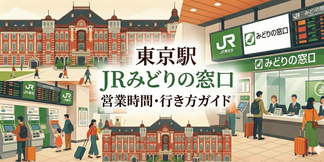 東京駅のみどりの窓口はどこ？行き方は？営業時間・混雑状況・電話番号も解説