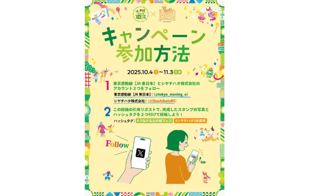 つながる山手線フェスの山手線100周年イベント「山手線重ね捺しスタンプラリー」。元駅員が回り方・所要時間・設置場所を解説。