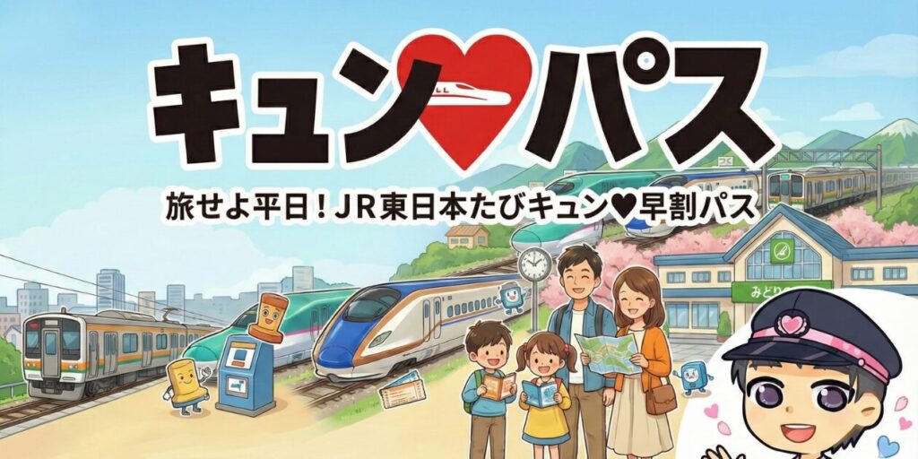 【キュンパス2026 発売決定】新幹線が1万円で乗り放題の旅キュンパス