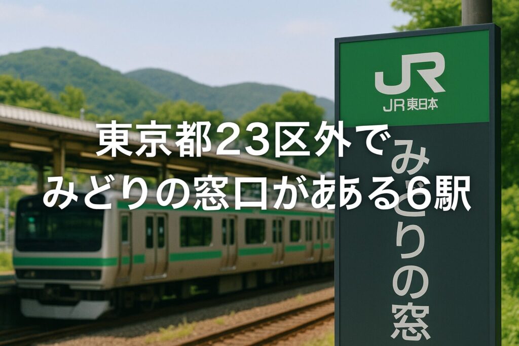 東京都23区外でみどりの窓口がある6駅｜営業時間は何時まで？
