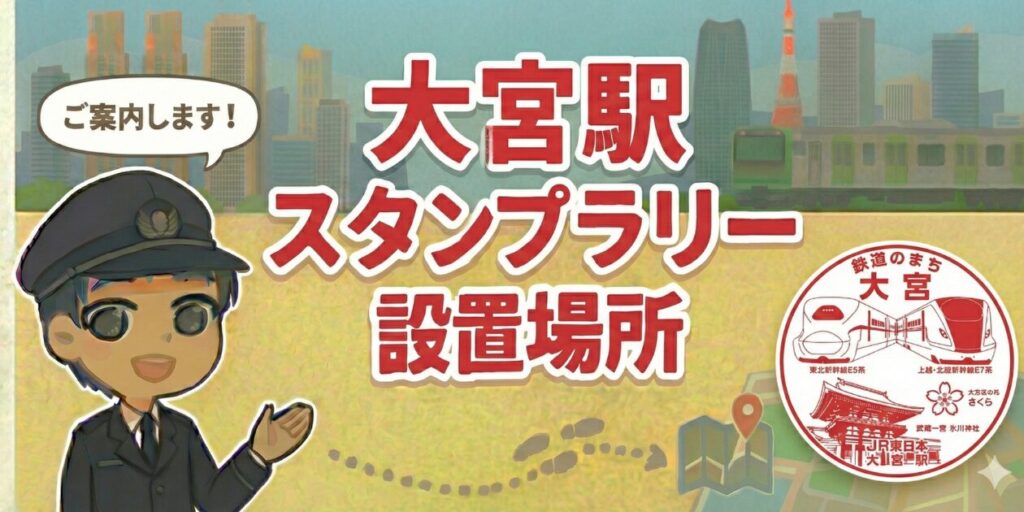 【大宮駅】スタンプ設置場所は？元駅員のエキタグスタンプラリー体験談