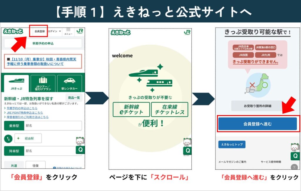 【えきねっと登録方法】無料で今すぐできる「新規会員登録」をわかりやすく解説