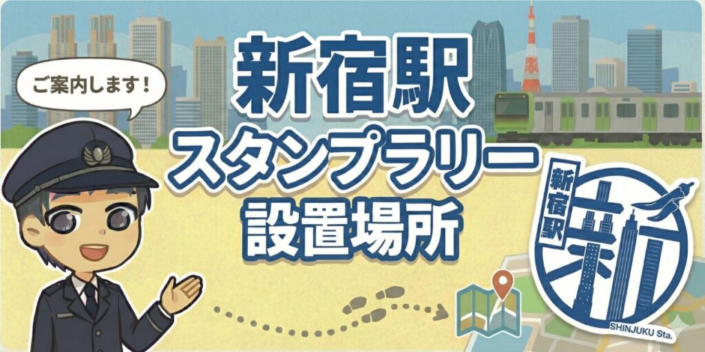 新宿駅のスタンプラリー設置場所は？エキタグ(デジタル)スタンプ収集！