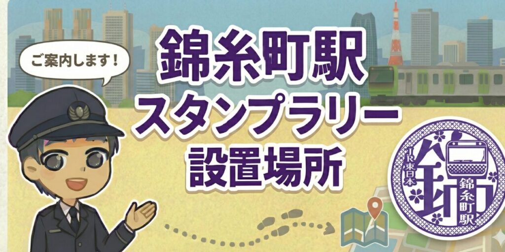 錦糸町駅のスタンプラリー設置場所は？エキタグ(デジタル)スタンプ収集！