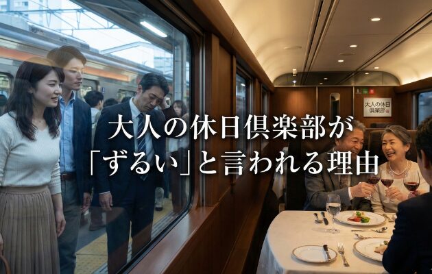 元駅員が大人の休日倶楽部のデメリットを3つに厳選。ずるいと言われるほどオトクな理由も解説します。