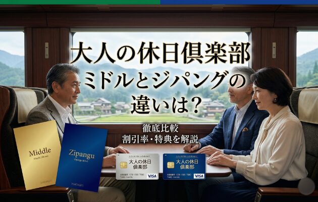 大人の休日倶楽部ミドルとジパングの違いは？