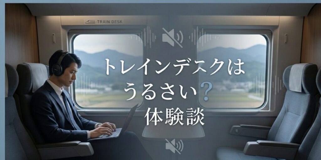 トレインデスクはうるさいのか？実体験をもとにデメリットと予約のコツを元駅員が解説。