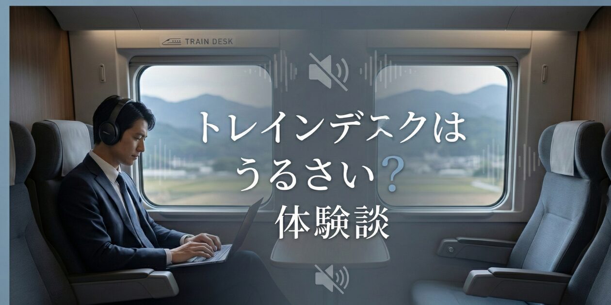 トレインデスクはうるさいのか?実体験をもとにデメリットと予約のコツを元駅員が解説。