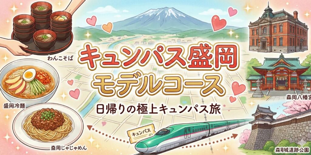 「日帰りのキュンパス極上旅」シリーズの盛岡モデルコース編。元鉄道員が穴場の指定席を取る裏ワザも伝授。