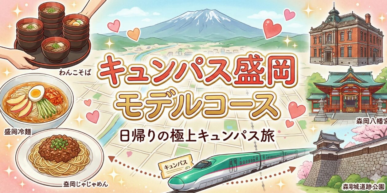 「日帰りのキュンパス極上旅」シリーズの盛岡モデルコース編。元鉄道員が穴場の指定席を取る裏ワザも伝授。
