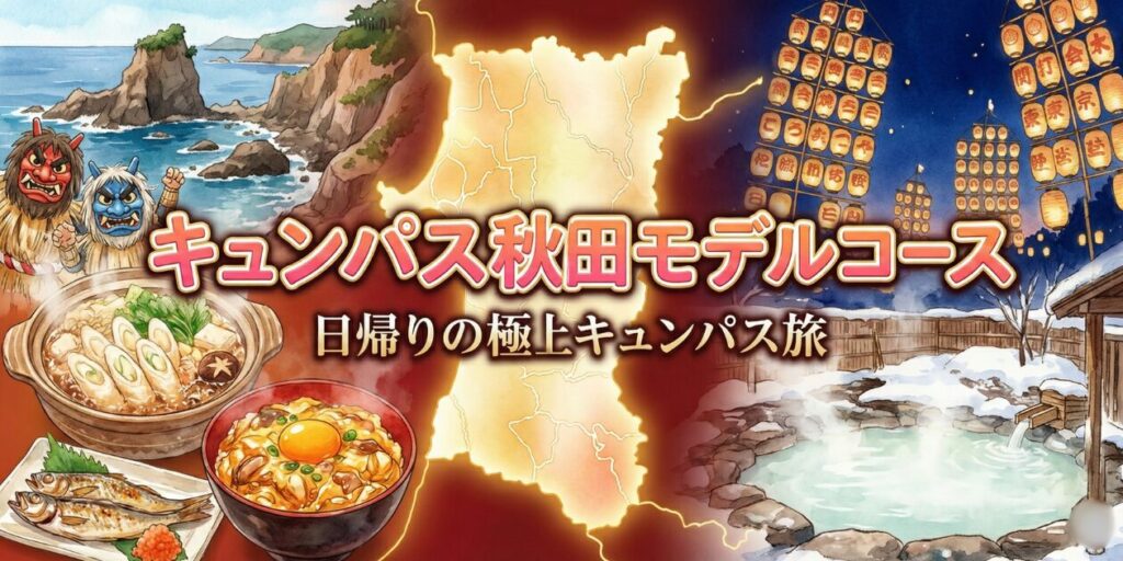 「日帰りのキュンパス極上旅」シリーズの秋田モデルコース編。元鉄道員が穴場の指定席を取る裏ワザも伝授。