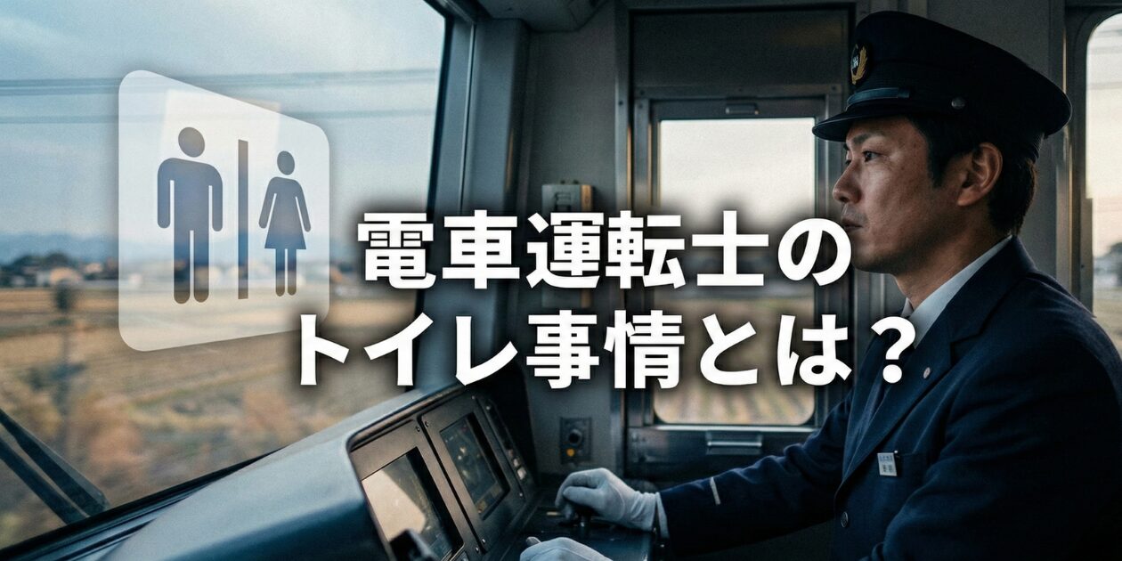 電車の運転士のトイレ事情とは?元電車運転士が体験談をもとにトレイのタイミングや体調管理方法を解説。