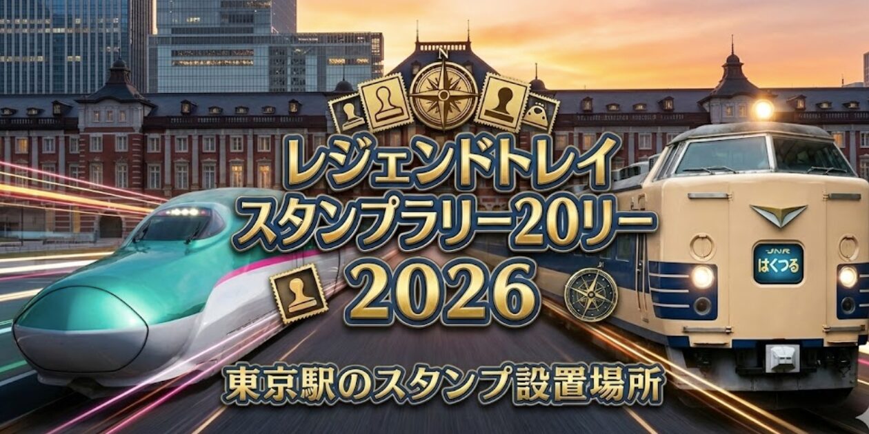 東京駅のレジェンドトレインスタンプラリー2026の設置場所は「丸の内南口改札」を出て左です。元駅員が行き方を解説。