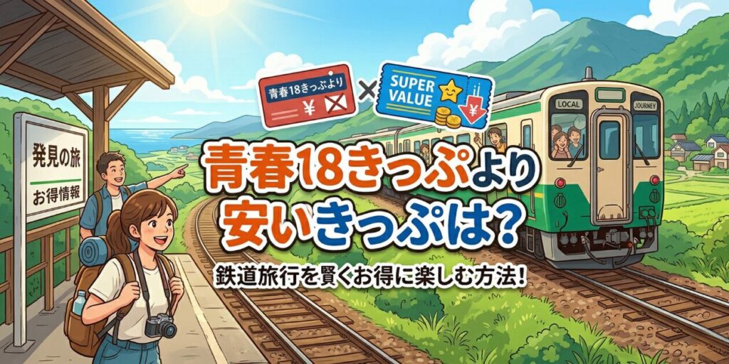 青春18きっぷより安いきっぷ9選】元駅員が金券ショップの活用術まで解説！