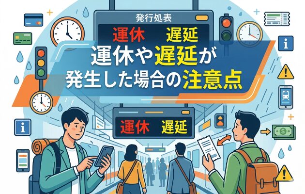 運休や遅延が発生した場合の注意点 キュンパス払い戻し