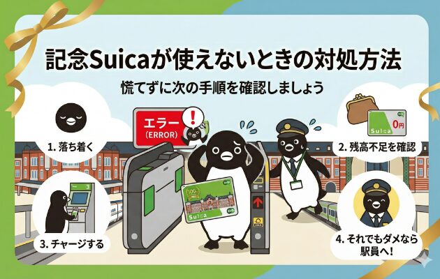 東京駅の記念Suicaが使えない・反応しない場合の原因と対処法