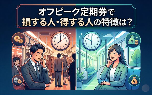 オフピーク定期券で損する人・得する人の特徴は?