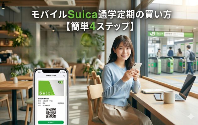 モバイルSuica通学定期の買い方【簡単4ステップ】
