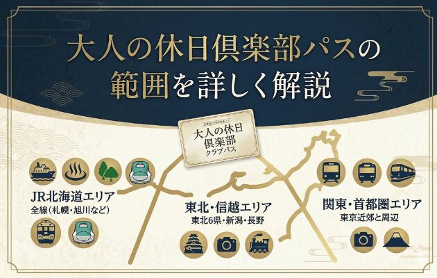 大人の休日倶楽部パスの範囲を詳しく解説