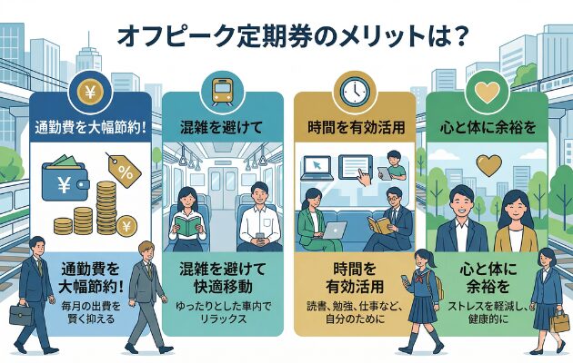 オフピーク定期券のメリットは?