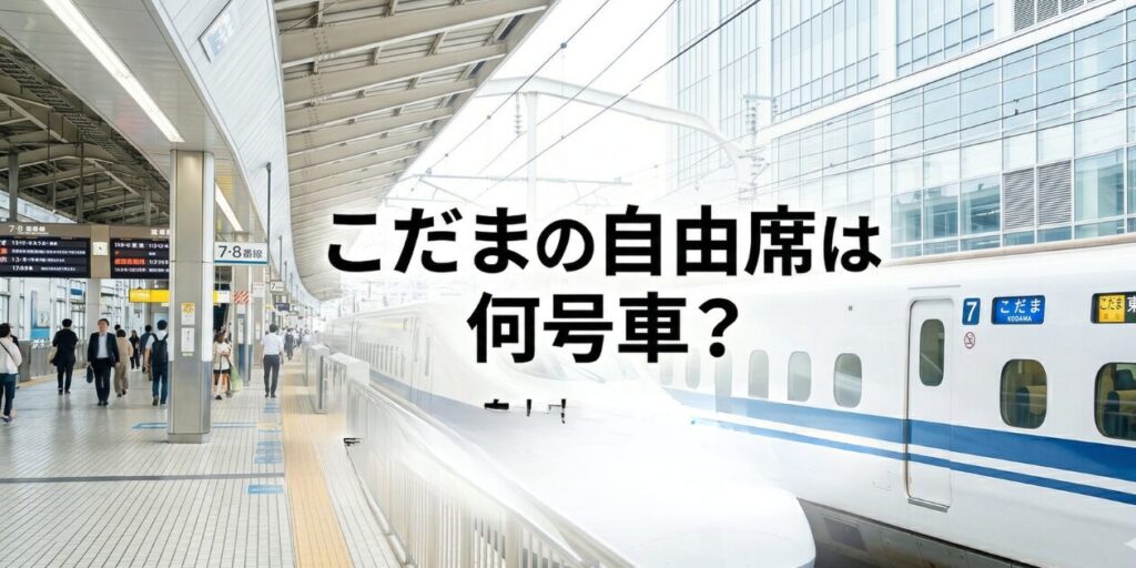 こだまの自由席はどこ？何号車？元駅員が座れる狙い目車両・ぷらっとこだまで安く乗る方法も解説
