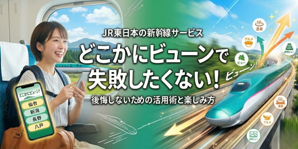 どこかにビューーン！の失敗パターンと攻略法を元駅員が解説。75%の確率で仙台に行ける裏ワザも紹介。