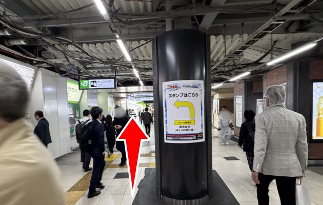 新橋駅のコナンスタンプラリー2026設置場所までの行き方の写真