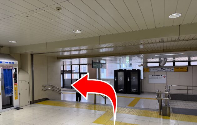 入谷改札から上野賞品引換カウンターまでの行き方の写真