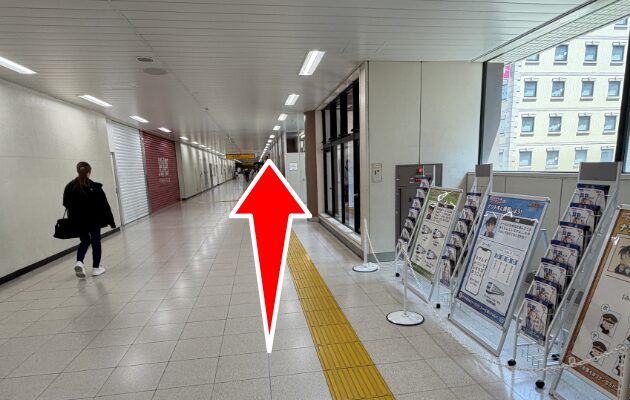 入谷改札から上野賞品引換カウンターまでの行き方の写真