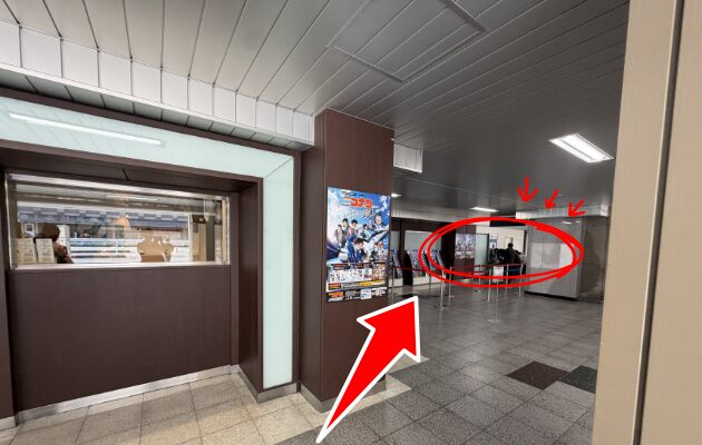 新橋駅のコナンスタンプラリー2026設置場所までの行き方の写真