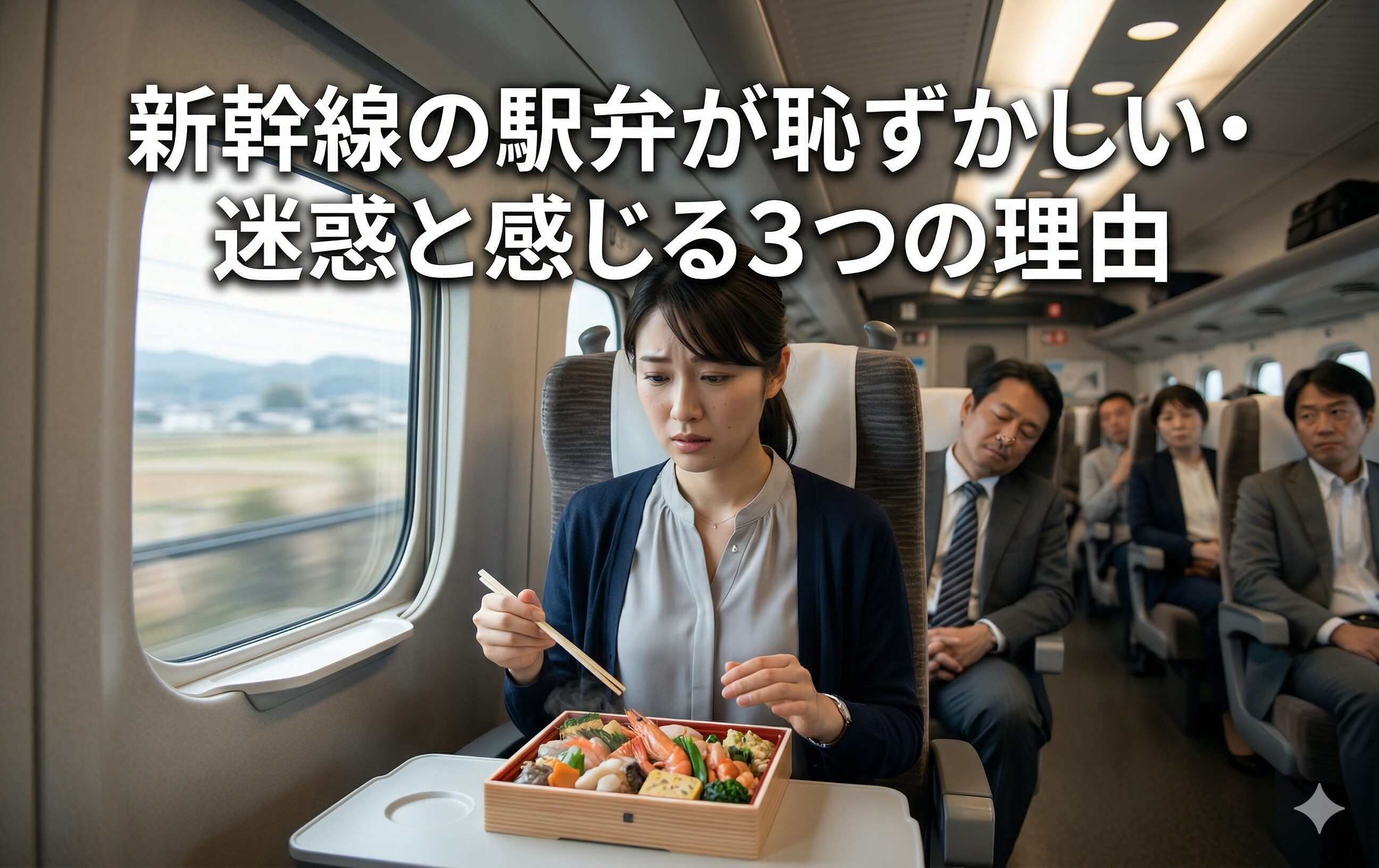 新幹線の駅弁が恥ずかしい・迷惑と感じる3つの理由