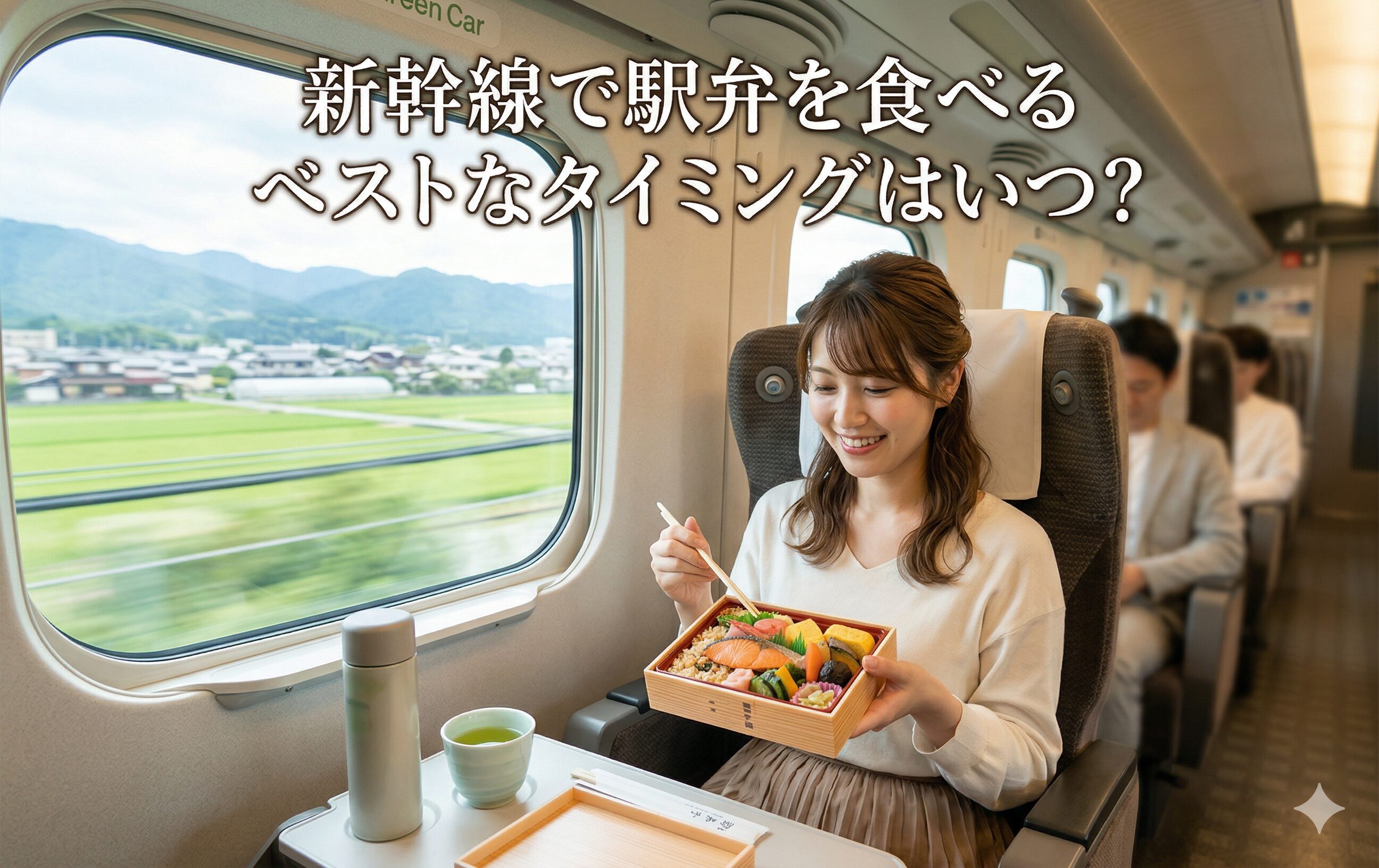 新幹線で駅弁を食べるベストなタイミングはいつ？