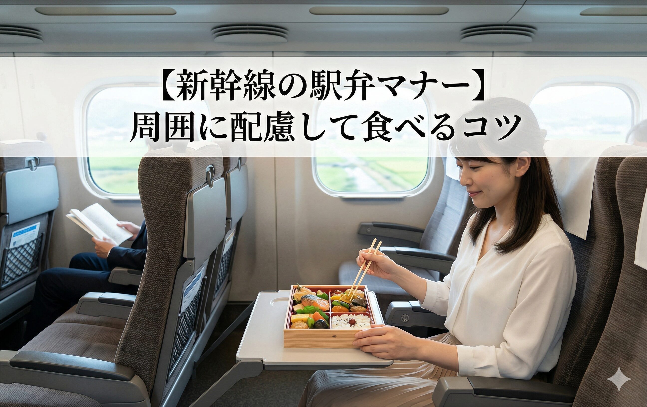 【新幹線の駅弁マナー】周囲に配慮して食べるコツ