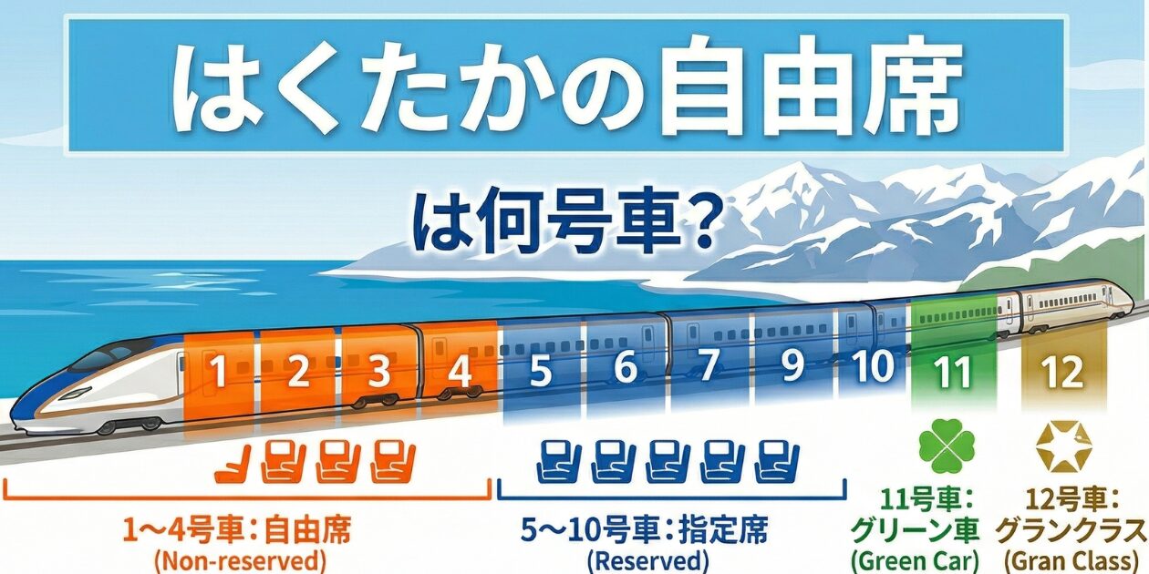 はくたか自由席のイラスト