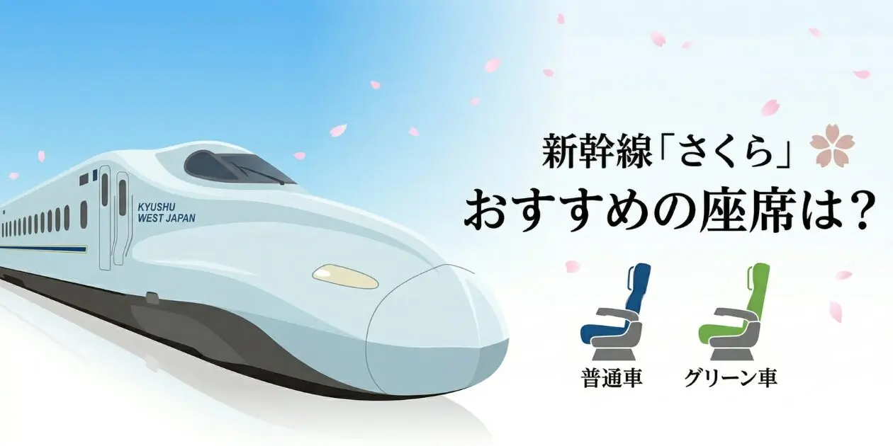 新幹線さくら座席のおすすめはどこ？】元鉄道員が号車・目的別に徹底解説