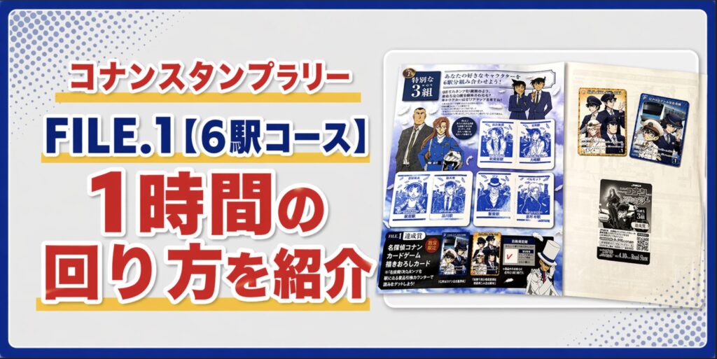JR東日本名探偵コナンスタンプラリー2026の6駅コース攻略のアイキャッチ画像