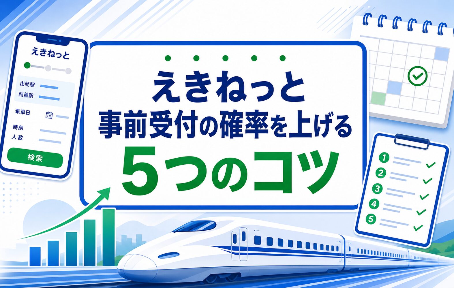 えきねっと事前受付の確率を上げる5つのコツ