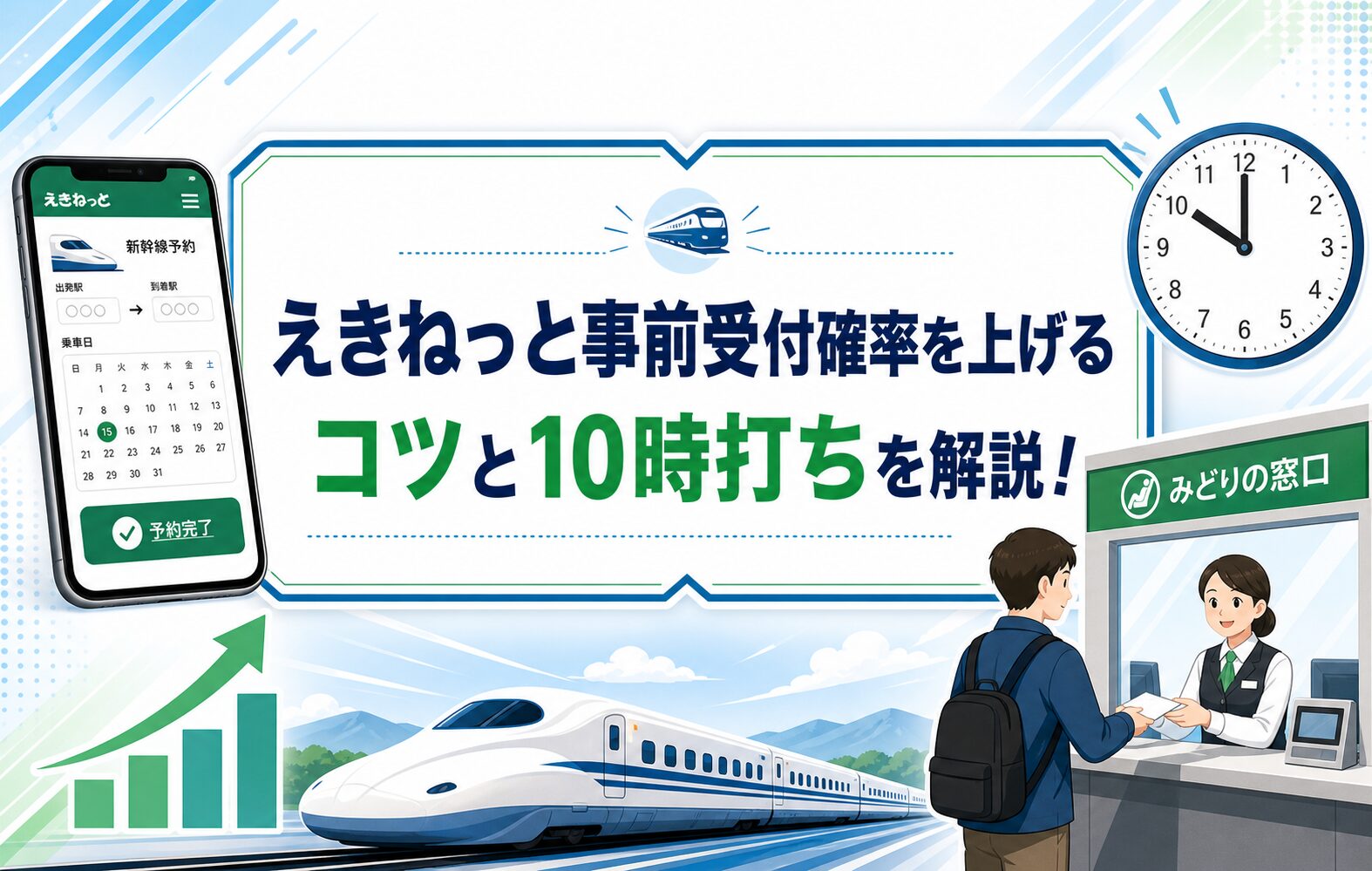 まとめ：えきねっと事前受付確率を上げるコツと10時打ちを解説！