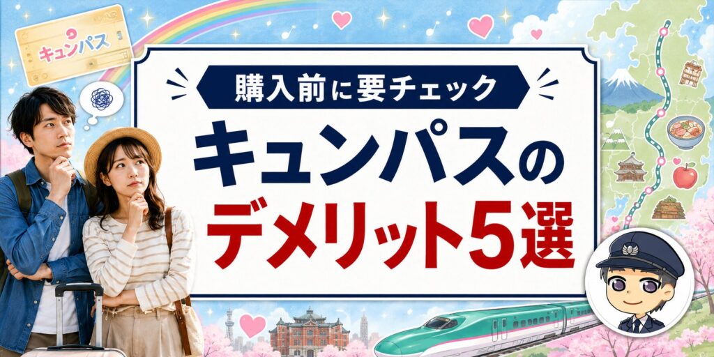 【キュンパスのデメリット5選】元駅員が回避策と使い方を解説のアイキャッチ画像