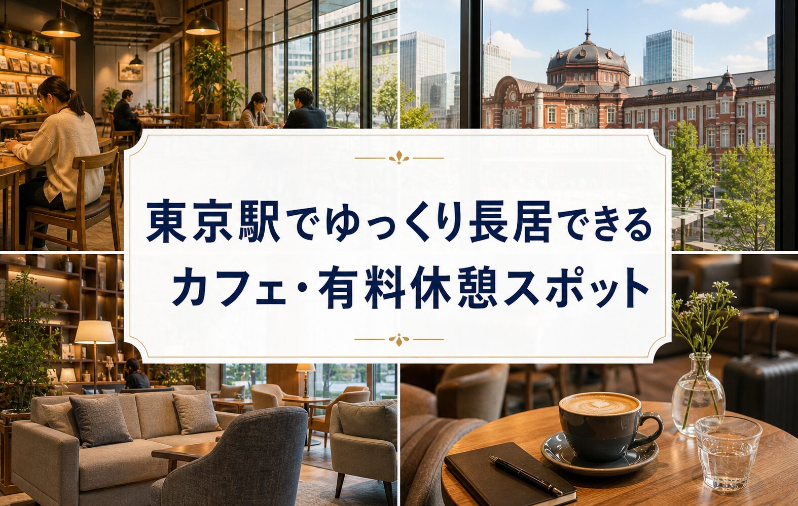 東京駅でゆっくり長居できるカフェ・有料休憩スポット