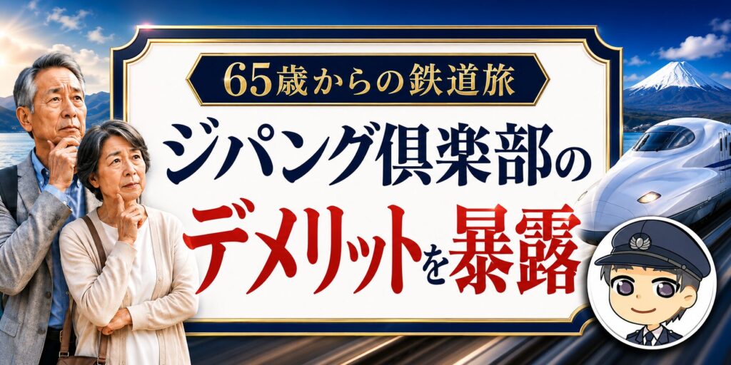 【ジパング倶楽部のデメリットを暴露】元駅員が超オトクなメリットも解説のアイキャッチ画像