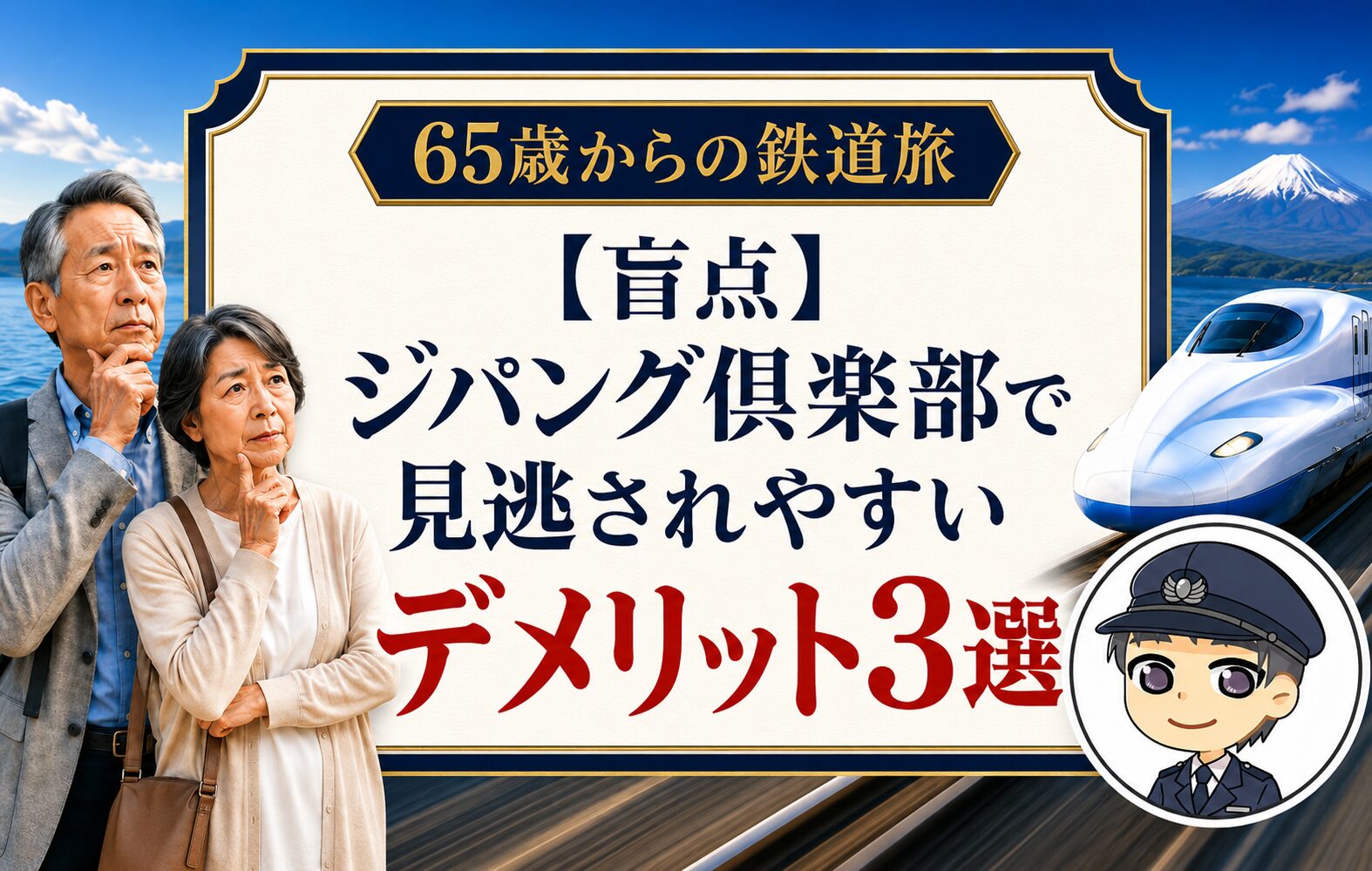 【盲点】ジパング倶楽部で見逃されやすいデメリット3選