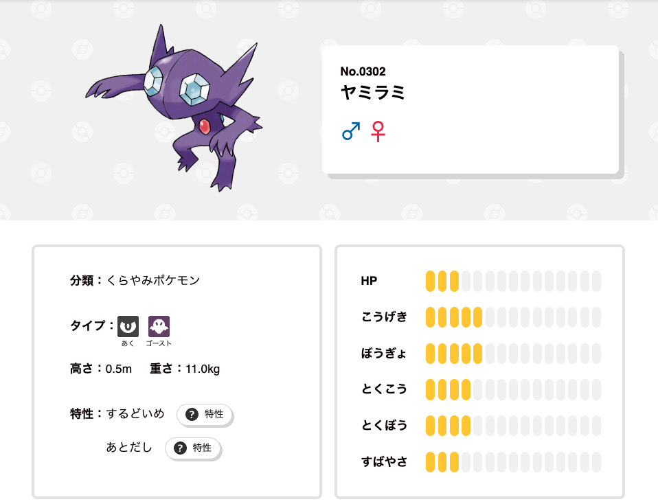 ヤミラミ